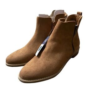 Tan Suede Ankle Boots